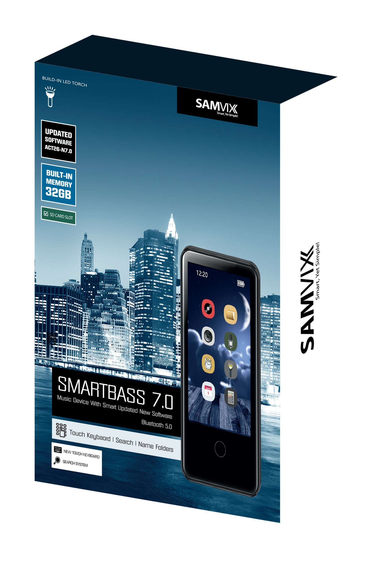 SAMVIX SMARTBASS 7.0 - MP3 PLAYER - 16GB