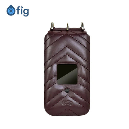 Fig II Genuine Black Leather Crossbody Case (with strap)