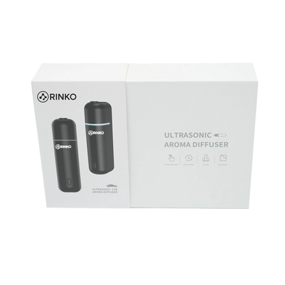 RINKO Ultrasonic Car Aroma Diffuser with Smart Timing and Car Clip Features