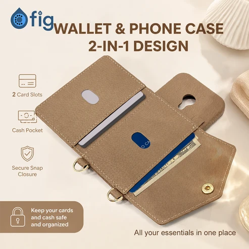 Fig bar - leather wallet case