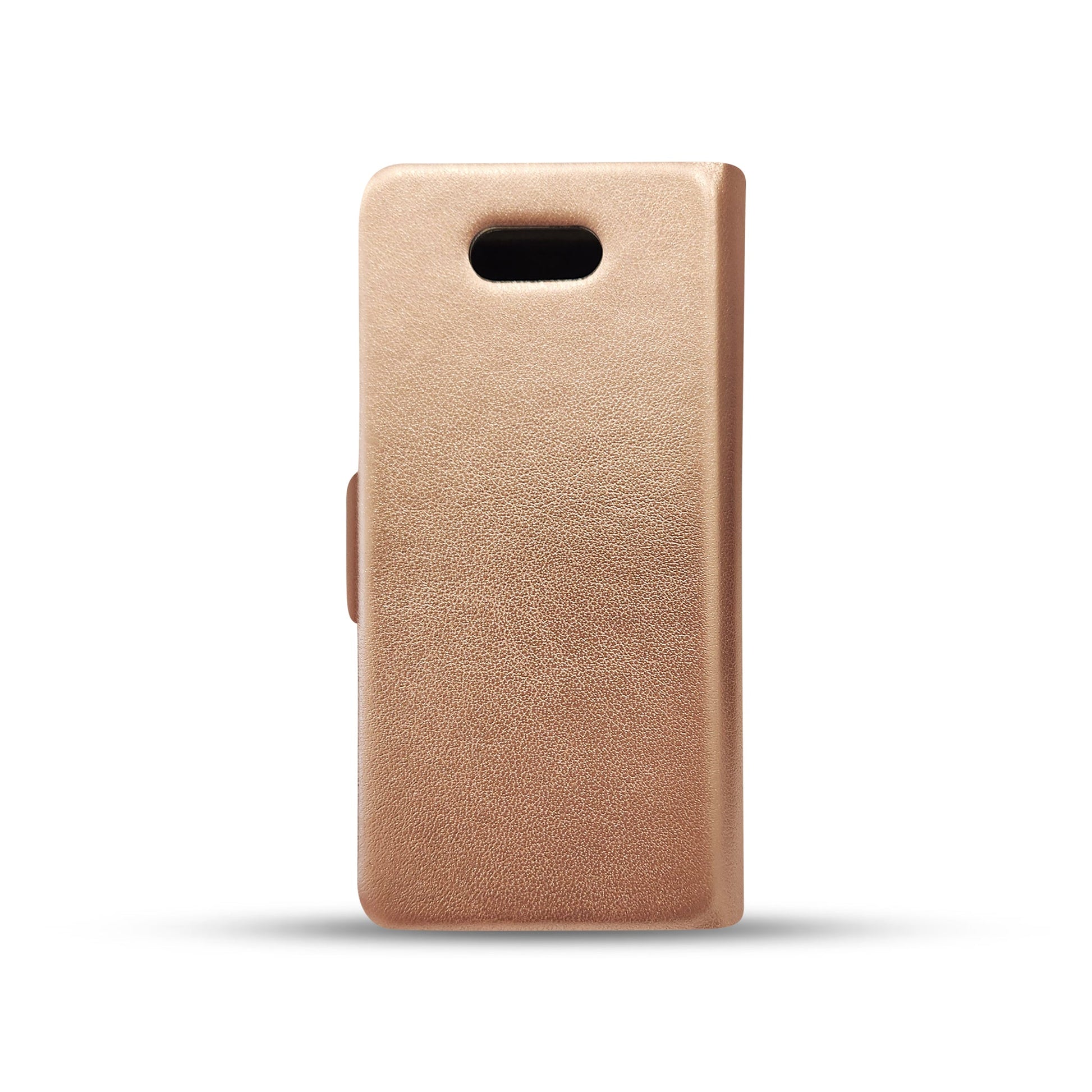 Rose gold textured phone case with camera cutout, premium design for modern smartphones