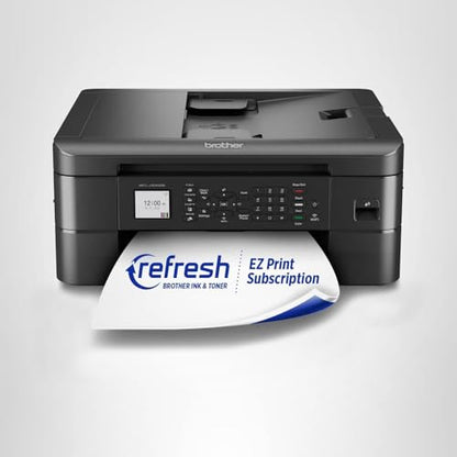 Brother MFC-J1010DW Wireless Color Inkjet All-in-One Printer, Duplex Printing, Mobile & Cloud Print, Compact Design, 1.8" Color Display, Works with Alexa