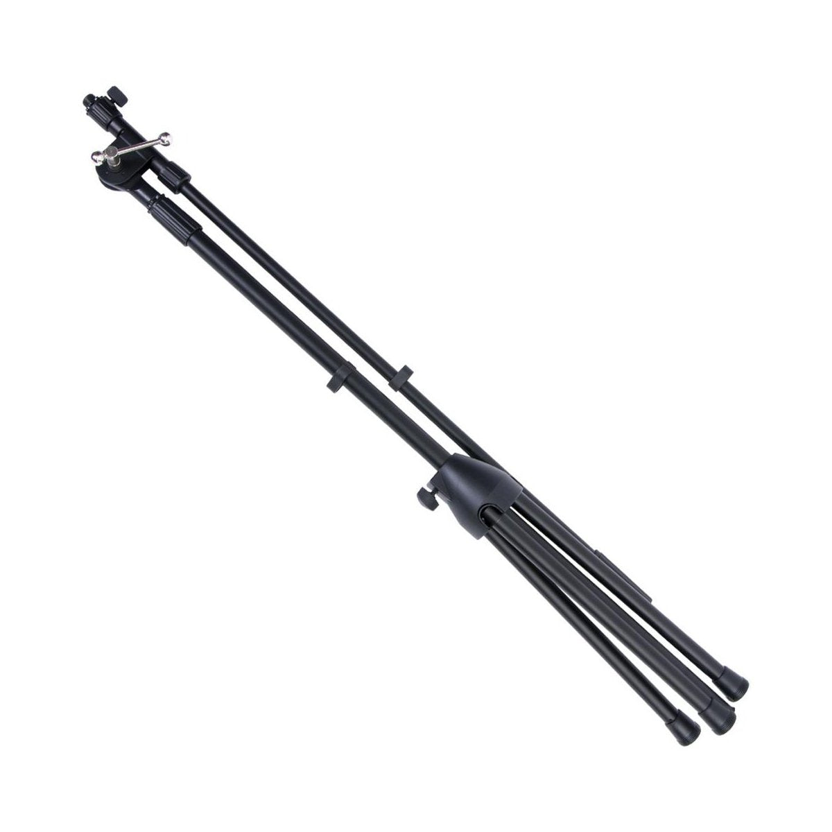 On-Stage MSP7706 Euro Boom 6 Mic Stands w/Travel Bag (For Vocal and Instrument Microphones, Height-Adjustable, Rugged, Lightweight, Steel, Standard Threading, Folding Tripod, Durable, Black)