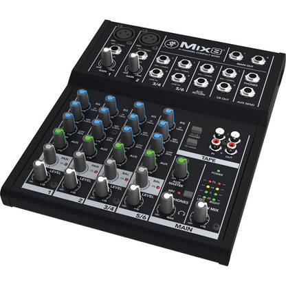 Mackie Mix Series Mix8 8-Channel Mixer, Black
