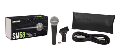 Shure SM58 Professional XLR Dynamic Vocal Microphone – Cardioid Mic for Live Performance, Studio Recording, Podcasting & Broadcasting (SM58-LC)