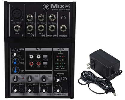 Mackie Mix Series Mix8 8-Channel Mixer, Black