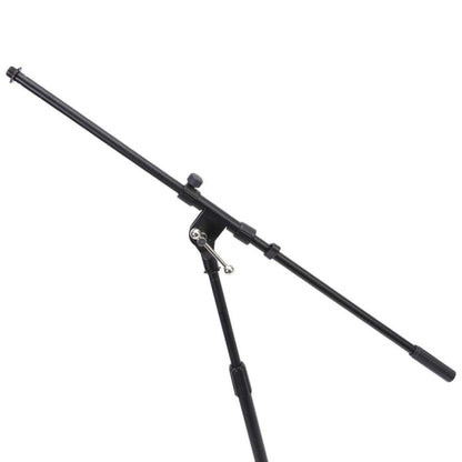 On-Stage MSP7706 Euro Boom 6 Mic Stands w/Travel Bag (For Vocal and Instrument Microphones, Height-Adjustable, Rugged, Lightweight, Steel, Standard Threading, Folding Tripod, Durable, Black)