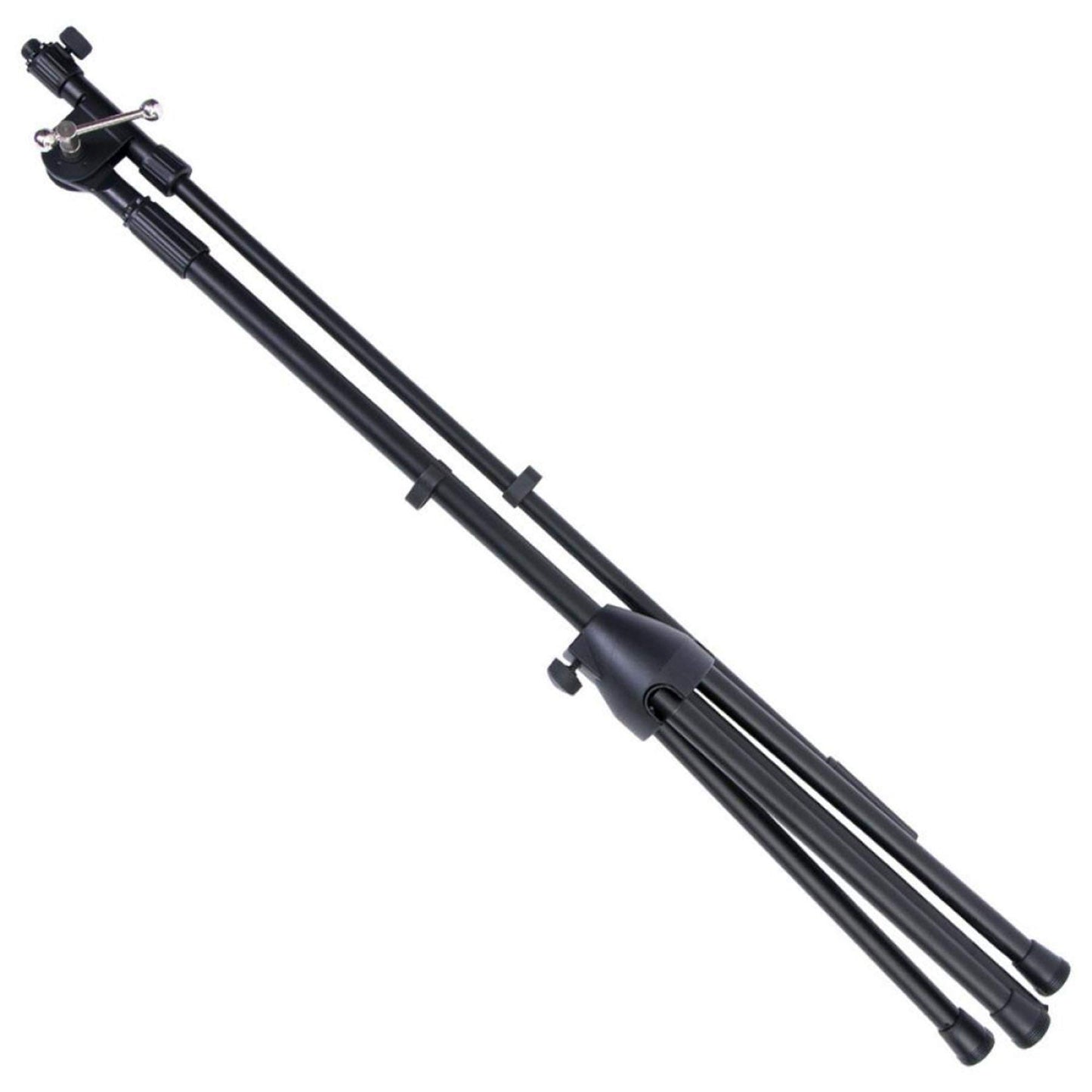 On-Stage MSP7706 Euro Boom 6 Mic Stands w/Travel Bag (For Vocal and Instrument Microphones, Height-Adjustable, Rugged, Lightweight, Steel, Standard Threading, Folding Tripod, Durable, Black)
