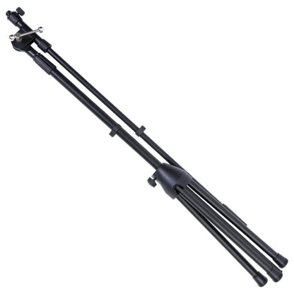 On-Stage MSP7706 Euro Boom 6 Mic Stands w/Travel Bag (For Vocal and Instrument Microphones, Height-Adjustable, Rugged, Lightweight, Steel, Standard Threading, Folding Tripod, Durable, Black)