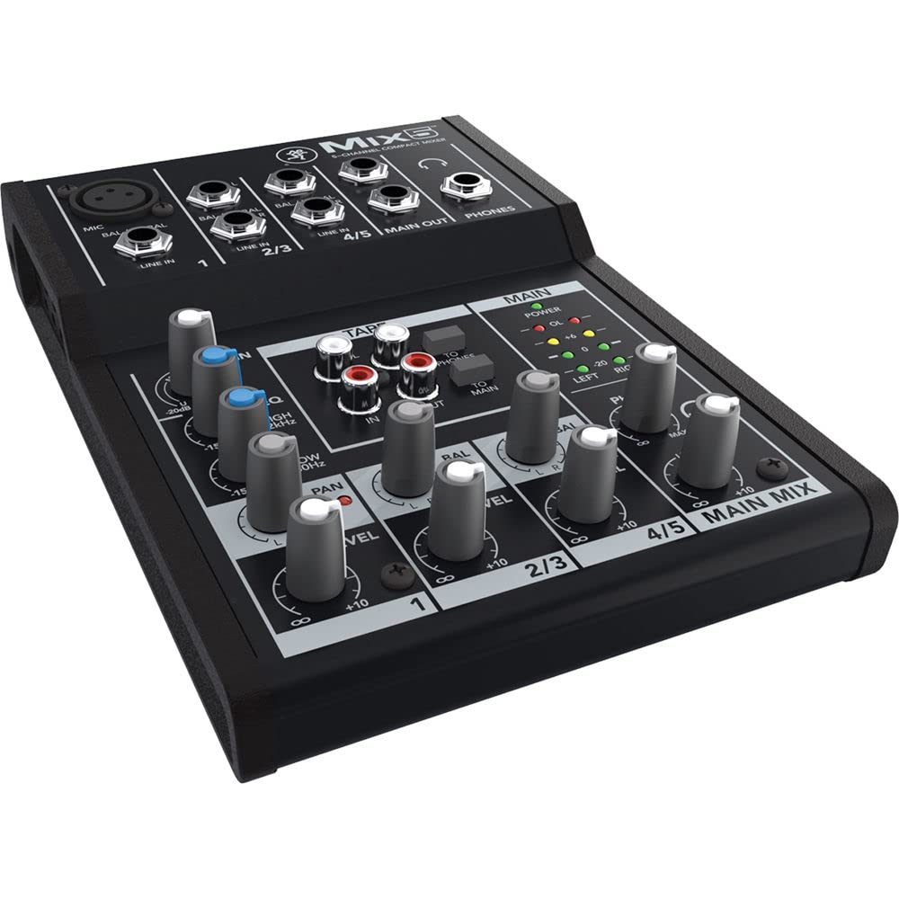Mackie Mix Series Mix8 8-Channel Mixer, Black