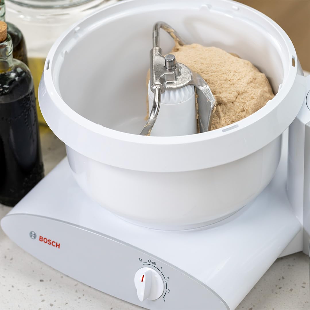 Bosch Universal Plus Stand Mixer 500 Watt, 6.5 Quarts with Wire Whips, Dough Hook & NutriMill Dough Hook Extender Bundle