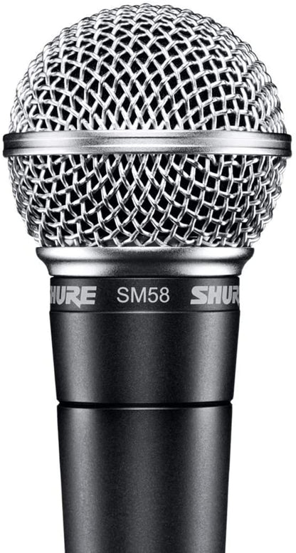 Shure SM58 Professional XLR Dynamic Vocal Microphone – Cardioid Mic for Live Performance, Studio Recording, Podcasting & Broadcasting (SM58-LC)
