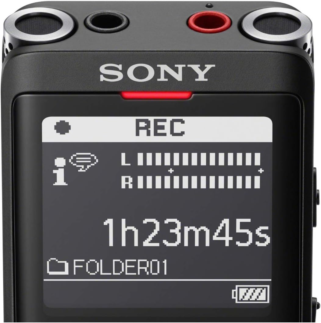 Sony ICD-UX570 Digital Voice Recorder, ICDUX570BLK, usb