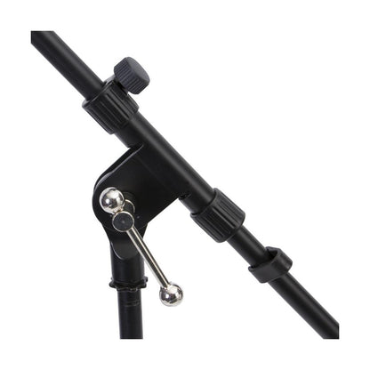 On-Stage MSP7706 Euro Boom 6 Mic Stands w/Travel Bag (For Vocal and Instrument Microphones, Height-Adjustable, Rugged, Lightweight, Steel, Standard Threading, Folding Tripod, Durable, Black)