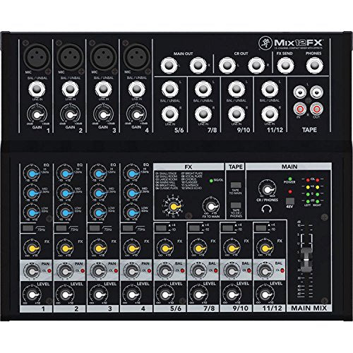 Mackie Mix Series Mix8 8-Channel Mixer, Black