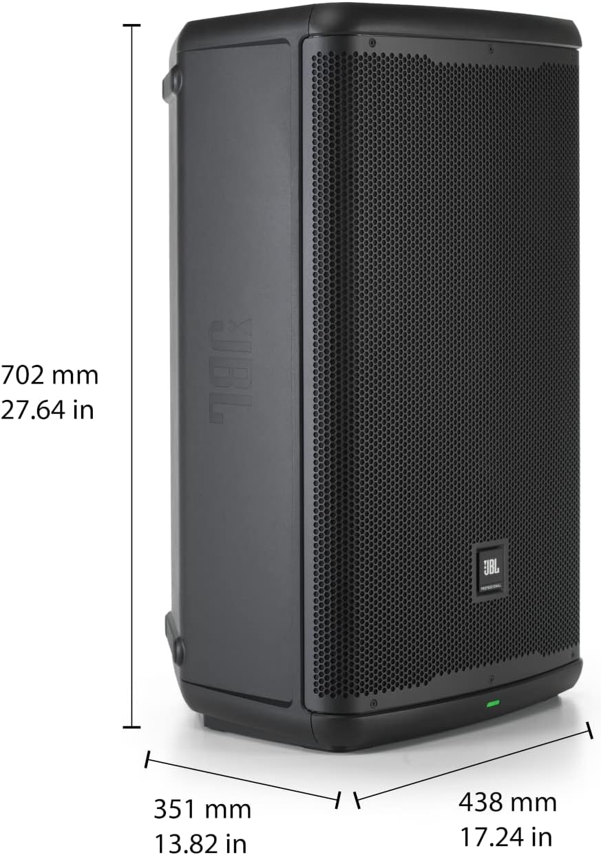 JBL Professional EON715 Powered PA Speaker, Portable Loudspeaker with Bluetooth, 15 inch, 300 Watt, Wired Electric, Black