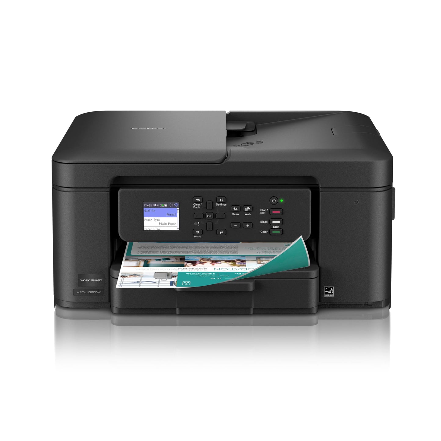 Brother MFC-J1010DW Wireless Color Inkjet All-in-One Printer, Duplex Printing, Mobile & Cloud Print, Compact Design, 1.8" Color Display, Works with Alexa