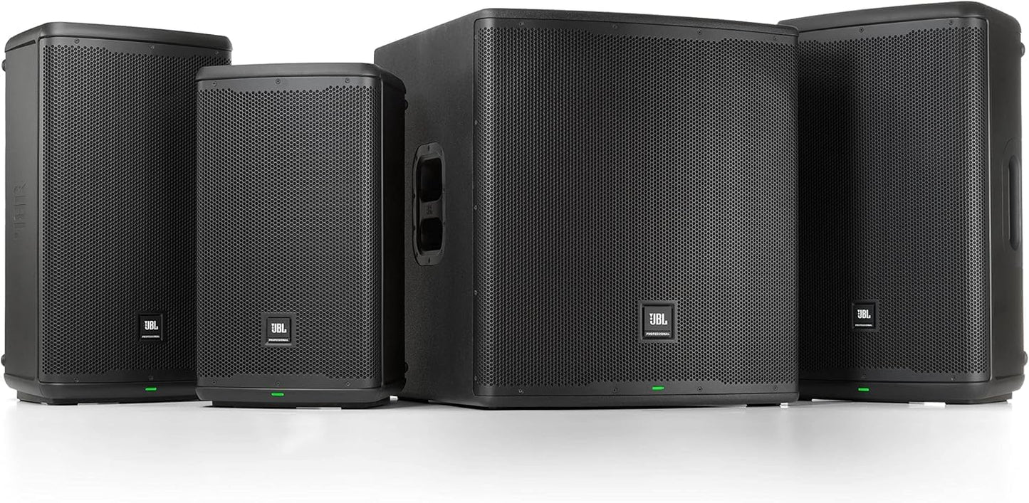JBL Professional EON715 Powered PA Speaker, Portable Loudspeaker with Bluetooth, 15 inch, 300 Watt, Wired Electric, Black