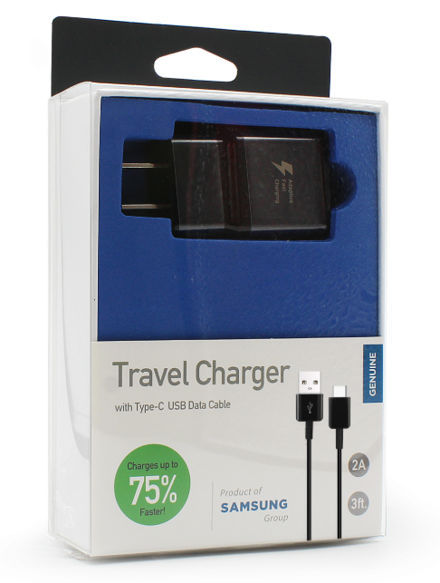 Samsung Fast Charge Type C Charger (Head & Data Cable - White)