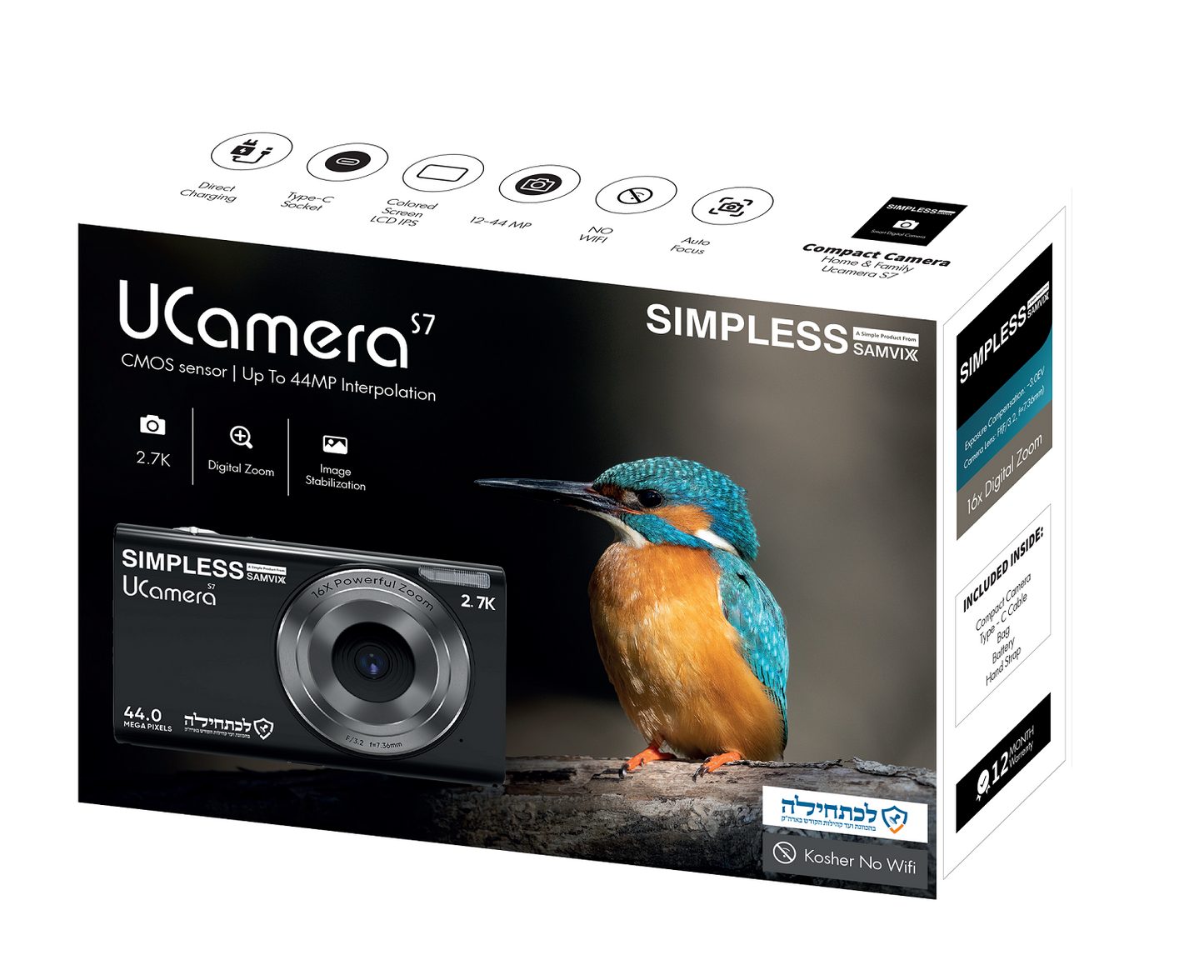 SAMVIX UCamera S7 DIGITAL CAMERA (With or without Video)