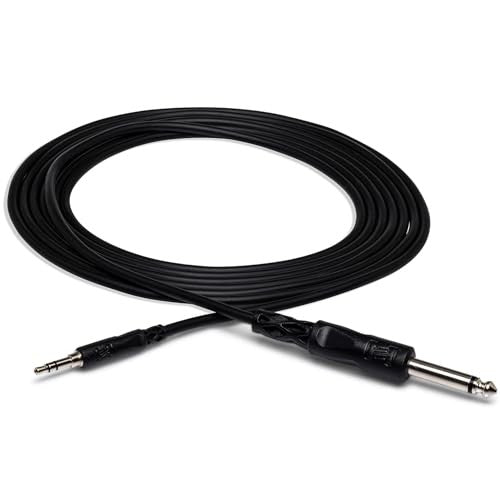 Hosa 3.5 Millimeters TRS to 1/4 Inches TS Mono Interconnect Cable - 5 Feet From