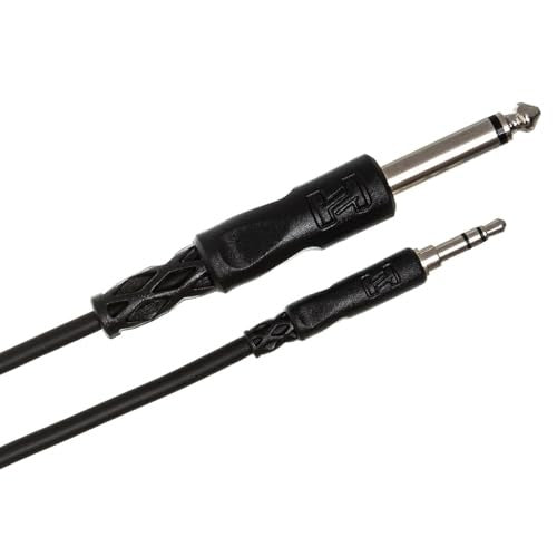 Hosa 3.5 Millimeters TRS to 1/4 Inches TS Mono Interconnect Cable - 5 Feet From