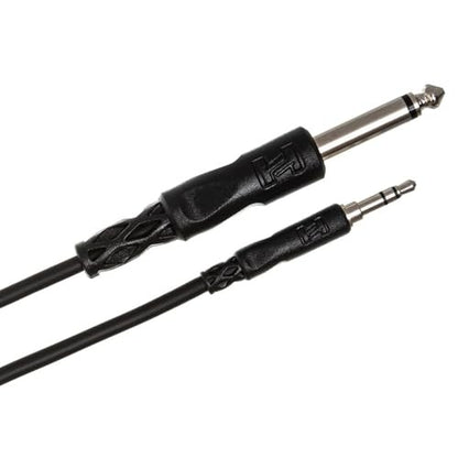 Hosa 3.5 Millimeters TRS to 1/4 Inches TS Mono Interconnect Cable - 5 Feet From